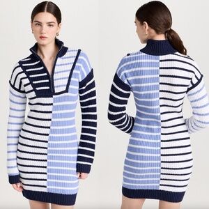 BRAND NEW STAUD | Best Selling Mini Hampton Dress in Adriatic Stripe | Size S